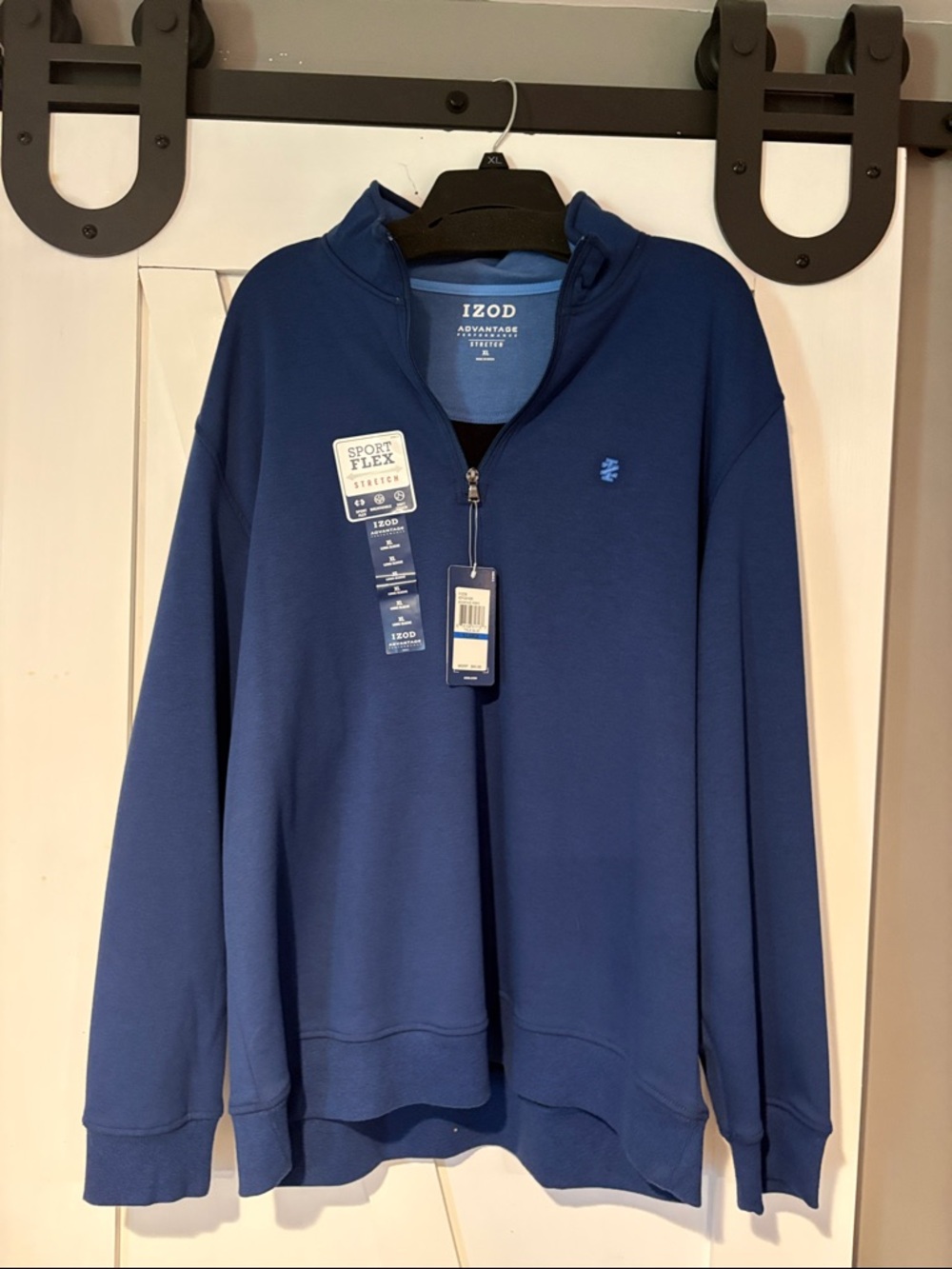 Izod Men's Royal Blue Half-Zip Sweatshirt